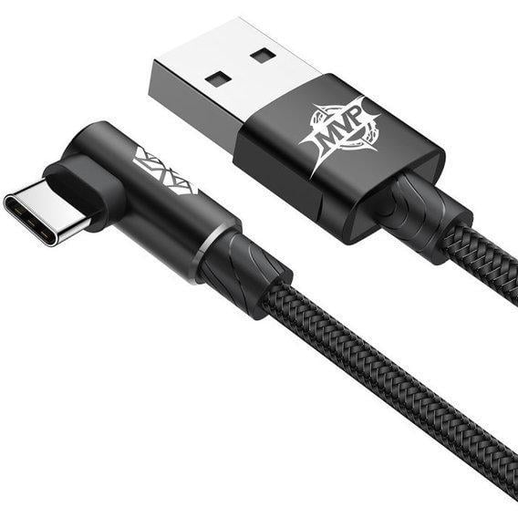 Кабель USB Type-C Baseus CATMVP-B01 MVP Mobile game з кутовим коннектором 2 м Чорний
