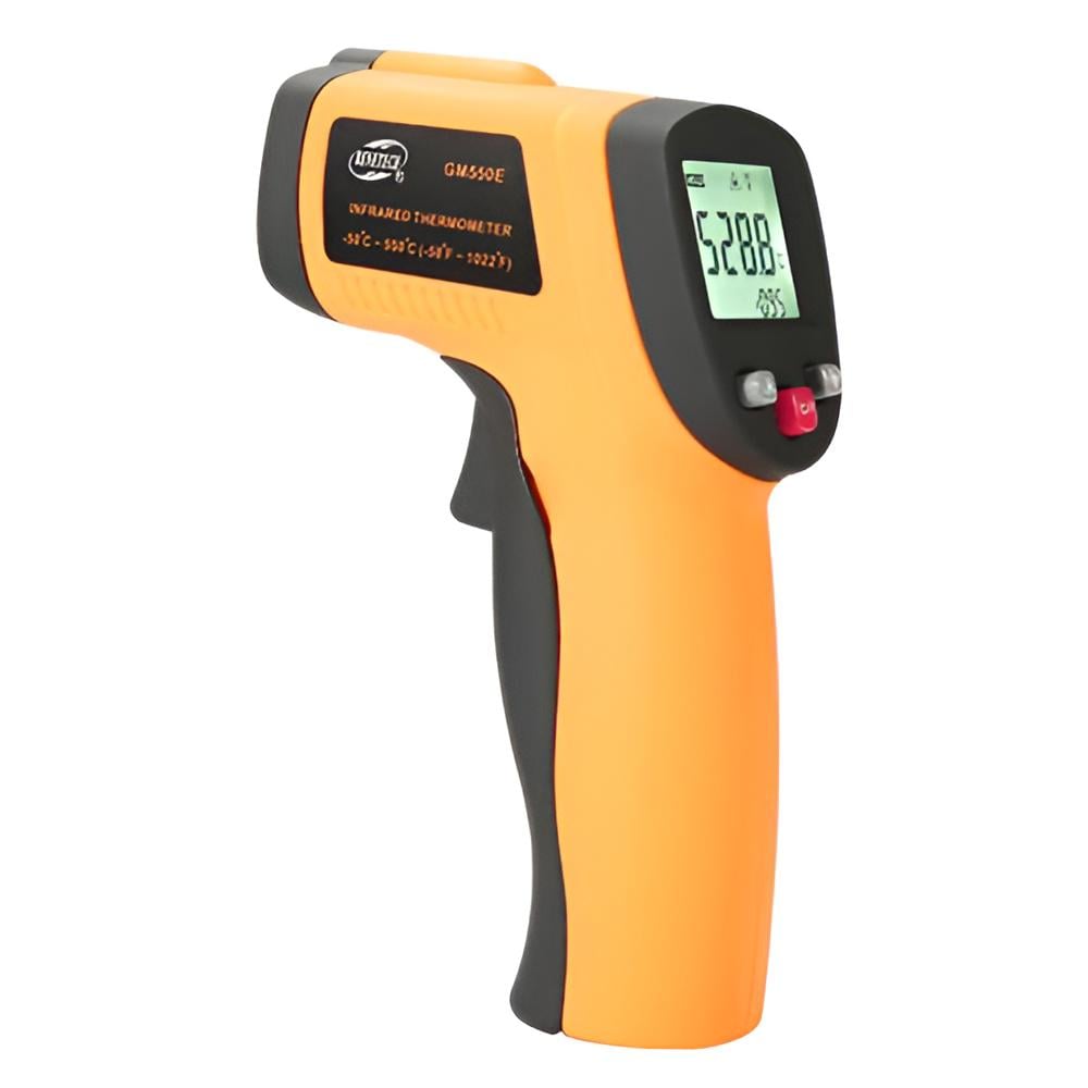 Пирометр BENETECH GM550E инфракрасный с регулируемым EMS -50..550°C Оранжевый (147-112-GM550E)