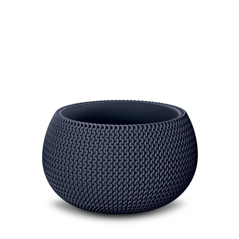 Горщик для квітів Prosperplast Splofy Bowl 37 см Антрацитовий (DKSP370-S433) - фото 1