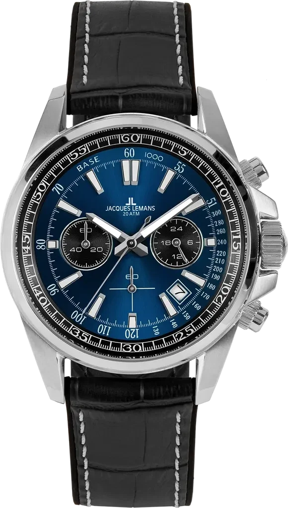 Наручные часы мужские Jacques Lemans Liverpool 1-2117S со стальным корпусом WR 200 м и синим циферблатом Наручные часы мужские Jacques Lemans Liverpool 1-2117S со стальным корпусом WR 200 м и синим циферблатом