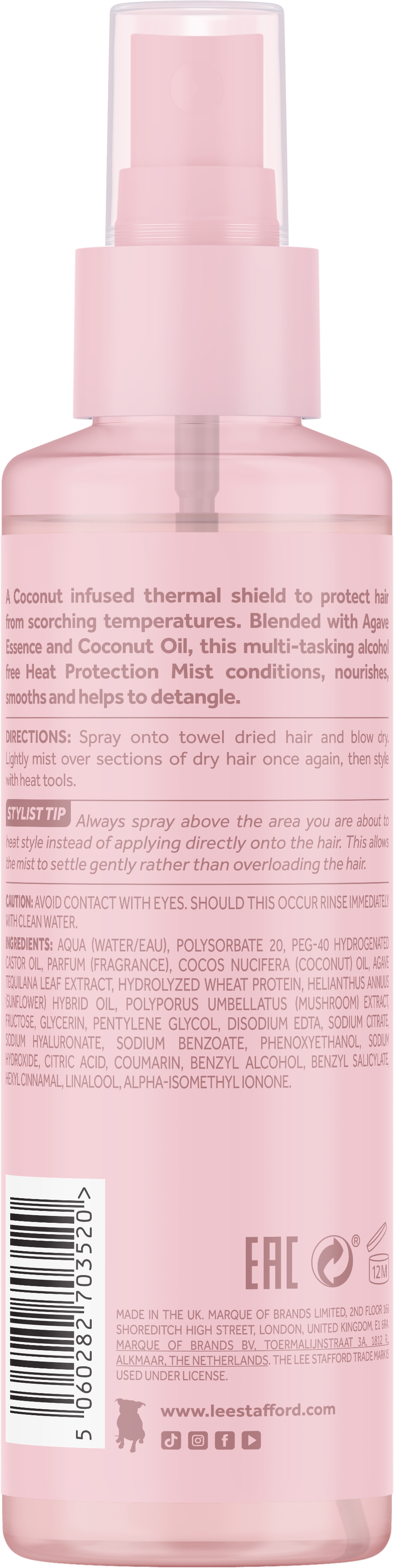 Захисний спрей для волосся Coco Loco Heat Protection Mist 150 мл (LS3520) - фото 2 Захисний спрей для волосся Coco Loco Heat Protection Mist 150 мл (LS3520) - фото 2