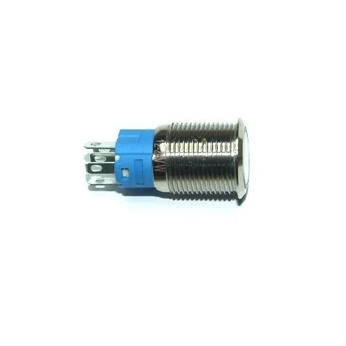 Кнопка фиксирующаяся 16 мм 220В LED-индикатор 5 pin 16A-DZ Синий (f2eca414)