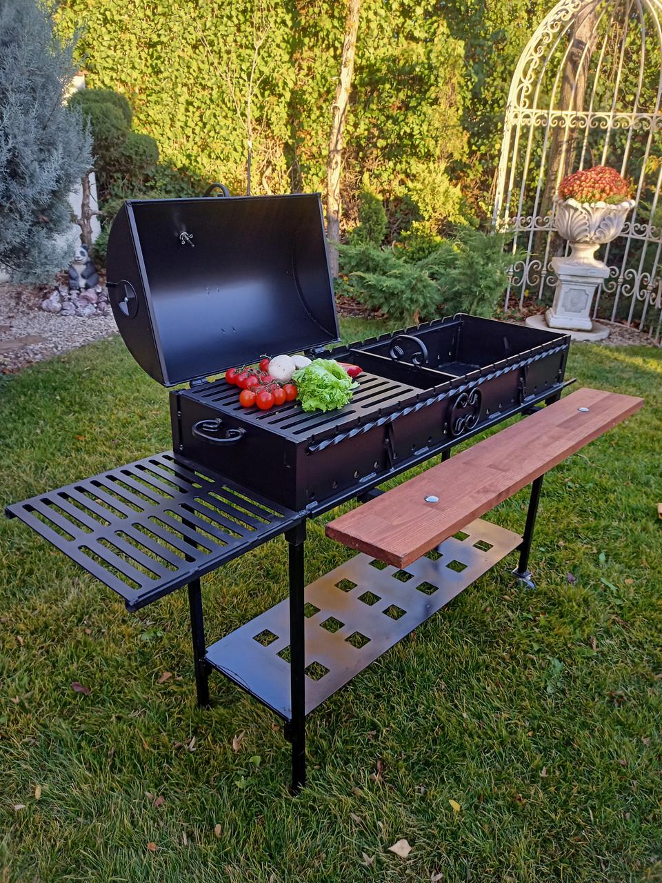 Гриль-мангал із кришкою зі сталі 4 мм (2342042034) - фото 3 Гриль-мангал із кришкою зі сталі 4 мм (2342042034) - фото 3