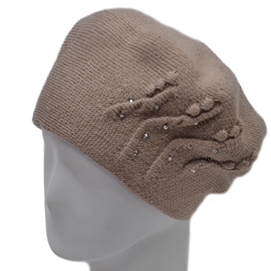 Берет шерстяной Lirus Beep Светло-бежевый (70206)