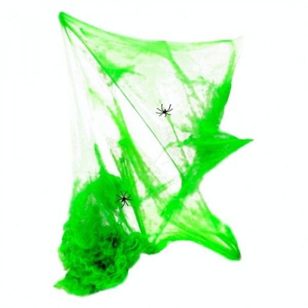 Декор для Хэлоуина Seta Паутина Зеленый (11-342RD)