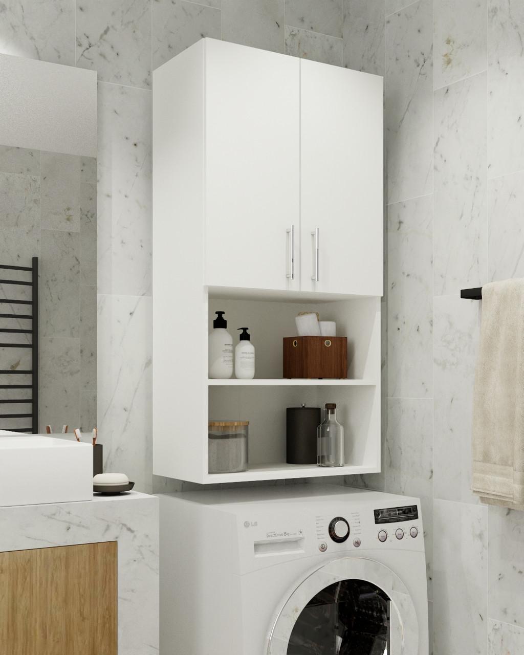 Шафа-пенал у ванну під пральну машину MebelProff ПВ-13 Білий (26437958) Шафа-пенал у ванну під пральну машину MebelProff ПВ-13 Білий (26437958)