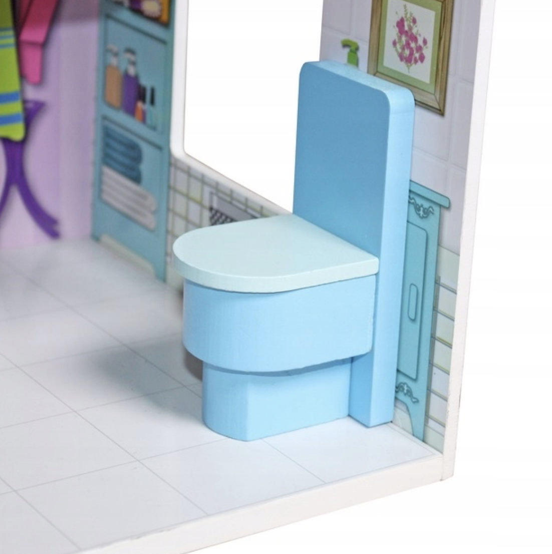 Кукольный домик деревянный PinkPalace с мебелью и террасой (2796175897) - фото 9 Кукольный домик деревянный PinkPalace с мебелью и террасой (2796175897) - фото 9