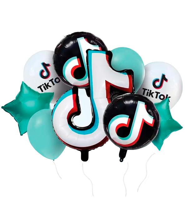 Набор из воздушных шаров Tik Tok 9 шт. (415443) Набор из воздушных шаров Tik Tok 9 шт. (415443)