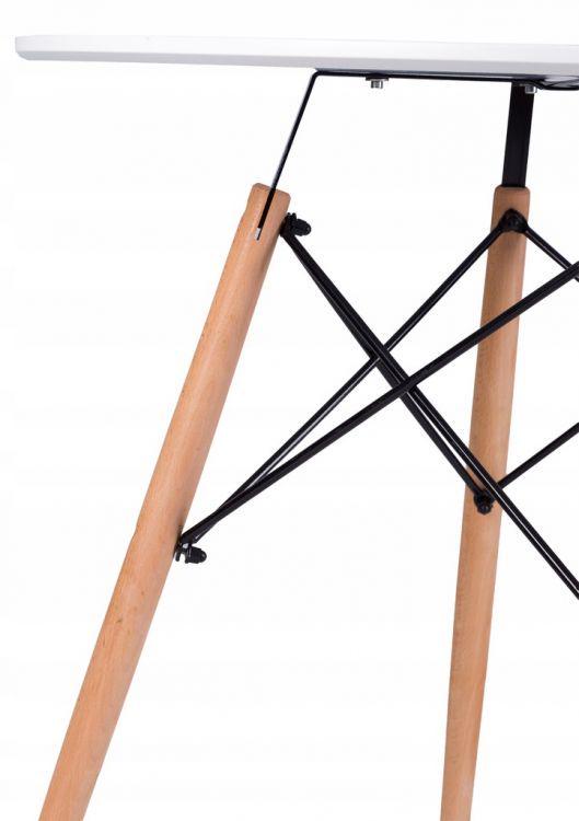 Стол обеденный круглый Homart DT-004 80 см Белый (9378) - фото 5 Стол обеденный круглый Homart DT-004 80 см Белый (9378) - фото 5