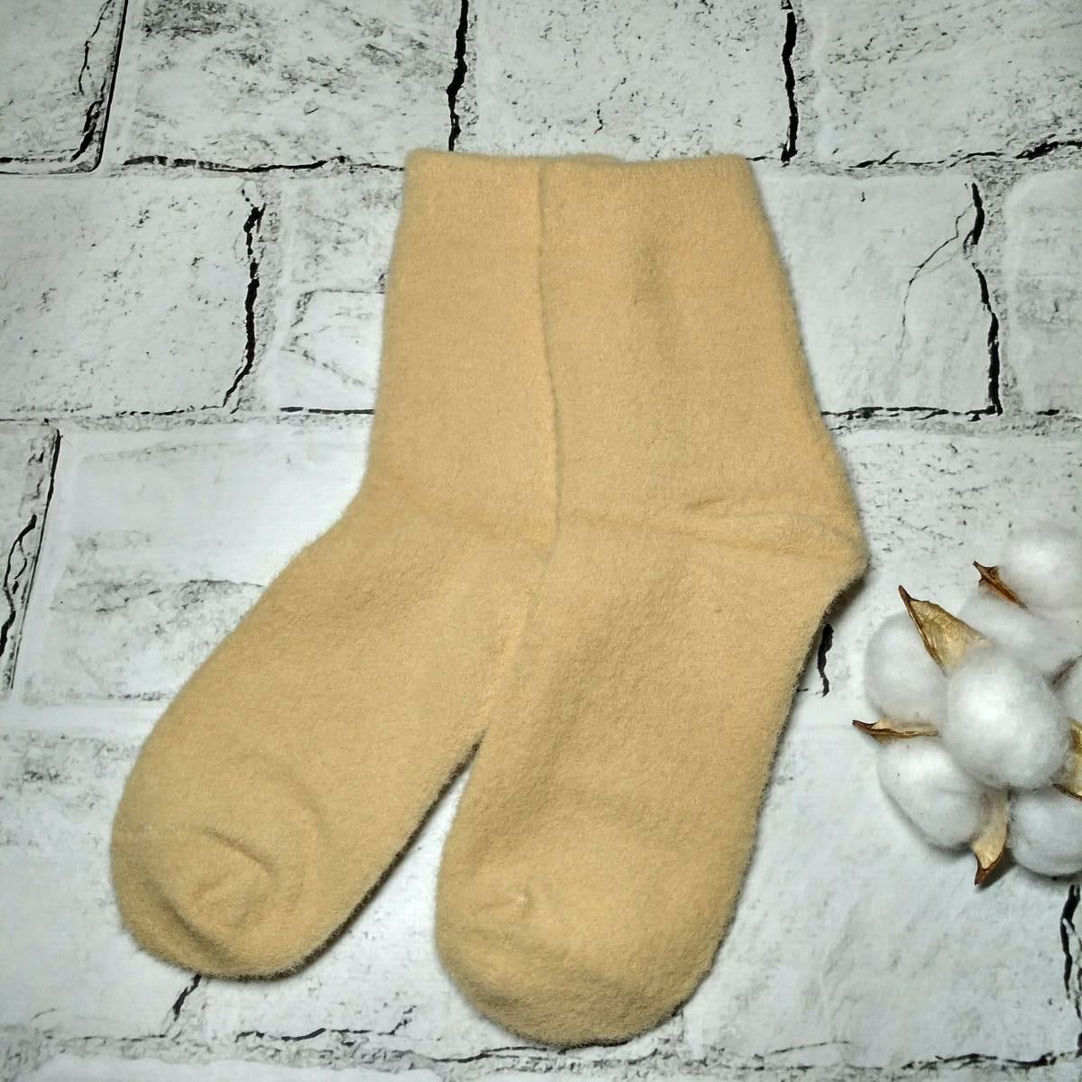 Термоноски женские норка р. 37-41 Бежевый (C511-3)