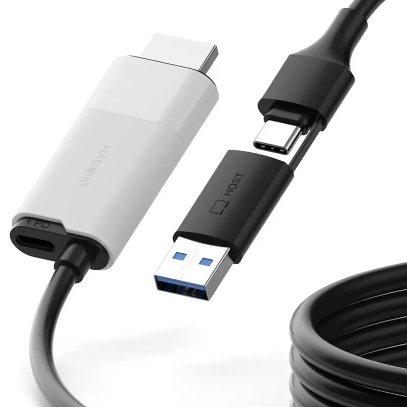 Внешняя карта видеозахвата HAGiBiS HDMI на USB/Type-C 1080P 60fps 100W PD UHC10