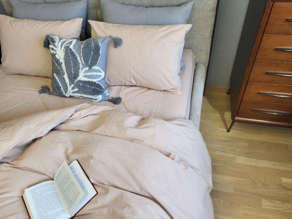 Комплект постельного белья с резинкой База хлопок двуспальный/наволочки 50х70 см Cappuccino (W1331) - фото 2 Комплект постельного белья с резинкой База хлопок двуспальный/наволочки 50х70 см Cappuccino (W1331) - фото 2