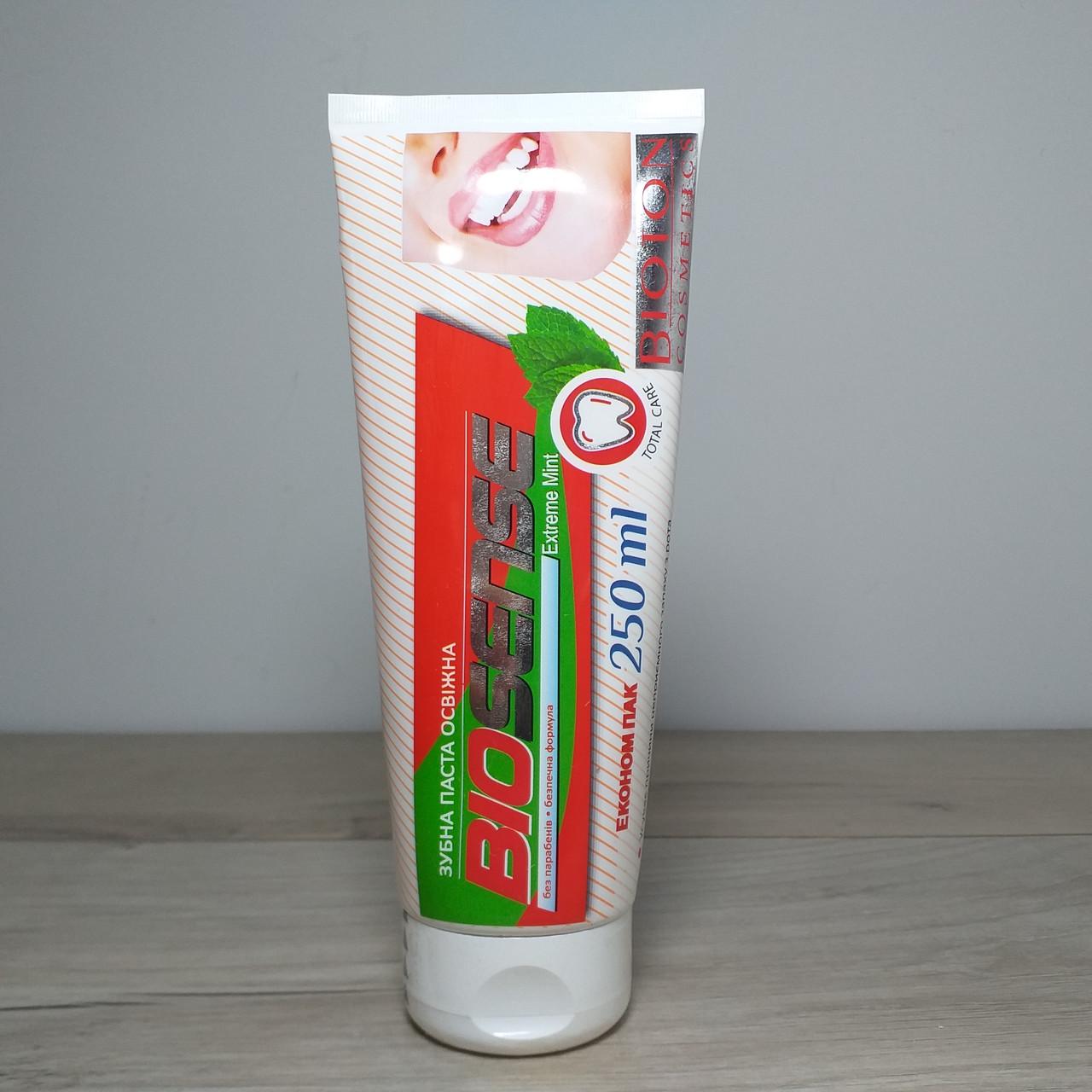 Зубна паста Bioton Cosmetics BioSense Extreme Mint Екстремальна м'ята 250 мл (X-1349) - фото 3 Зубна паста Bioton Cosmetics BioSense Extreme Mint Екстремальна м'ята 250 мл (X-1349) - фото 3