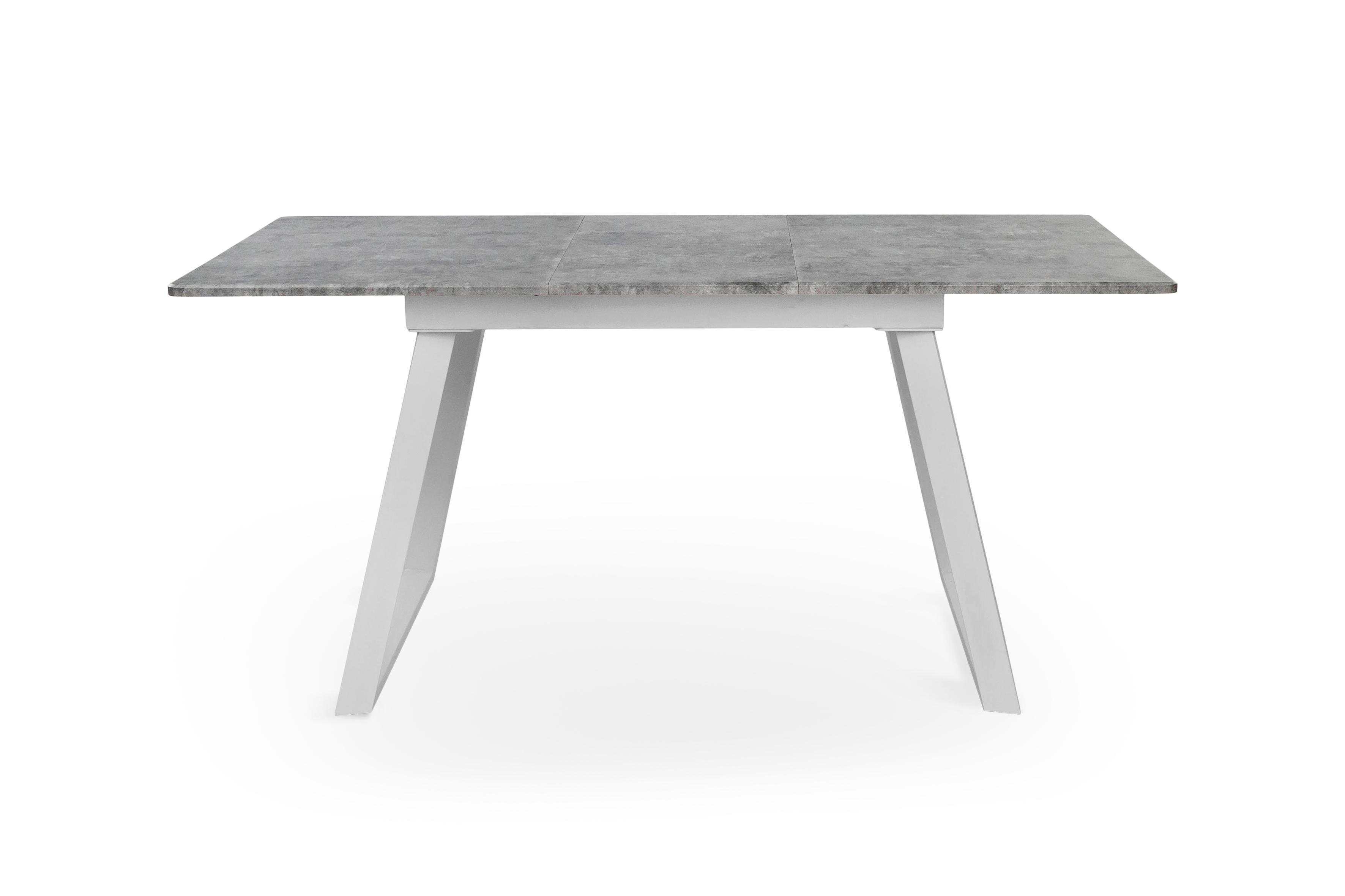 Обеденный стол Фиджи Тандем 1200/1600х750х760 мм Белый металл/Мрамор светлый (GAА0057794) Обеденный стол Фиджи Тандем 1200/1600х750х760 мм Белый металл/Мрамор светлый (GAА0057794)