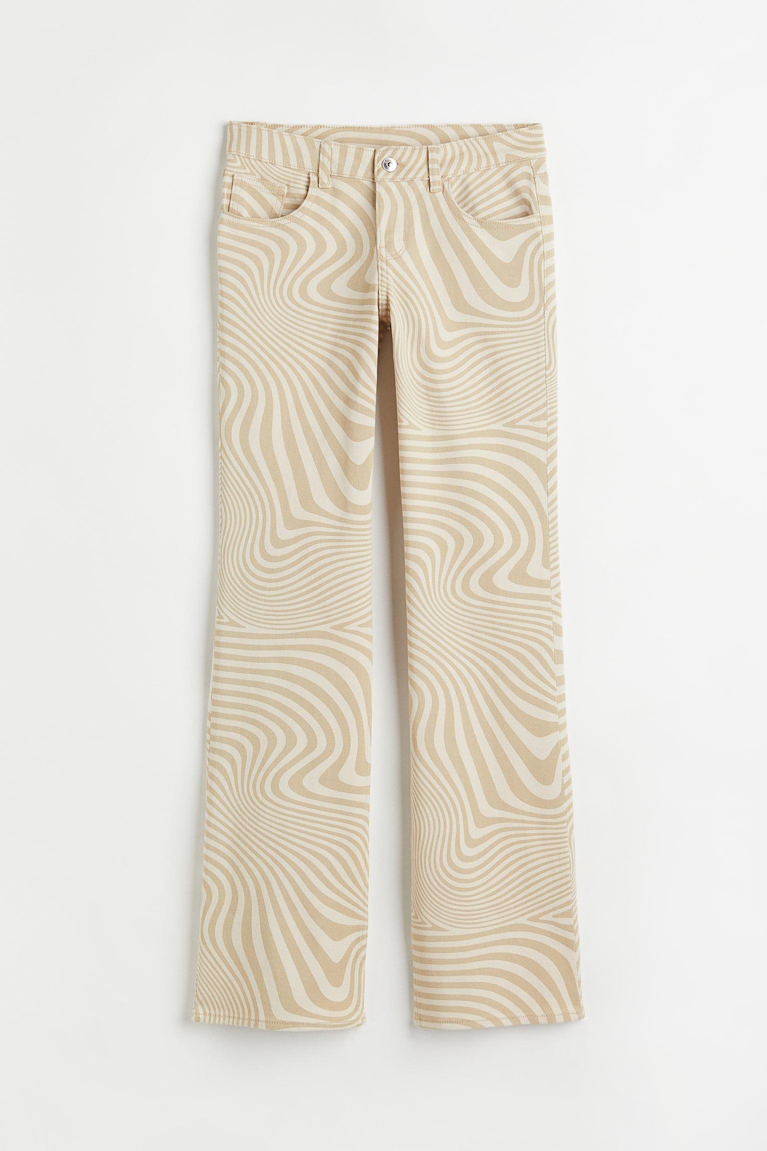 Джинси H&M р. 42 Бежевий принт (S27061044156)