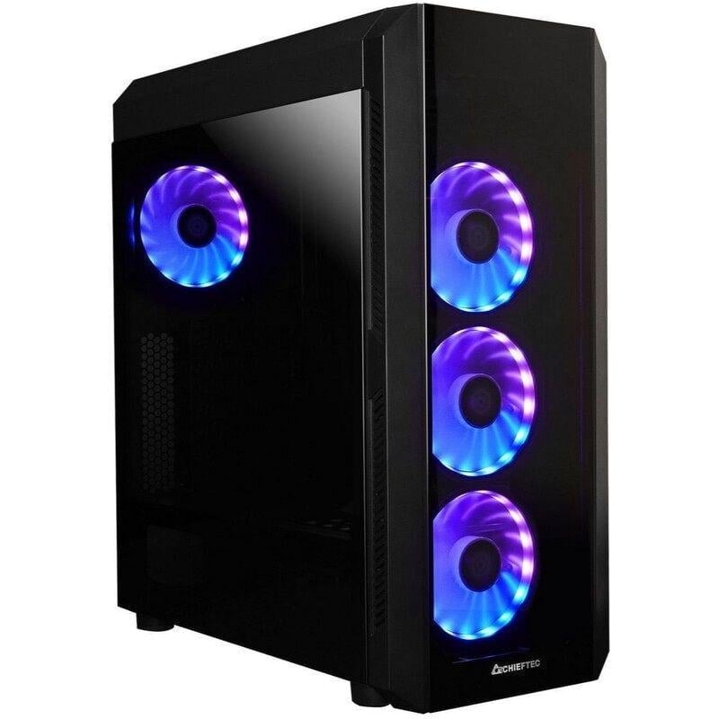 Корпус для компьютера Chieftec SCORPION III Midi-Tower Type-C ATX no PSU Black (GL-03B-UC-OP)