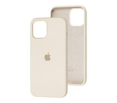 Оригинальный силиконовый чехол на Apple Iphone 12 / 12 Pro Antique White Оригинальный силиконовый чехол на Apple Iphone 12 / 12 Pro Antique White