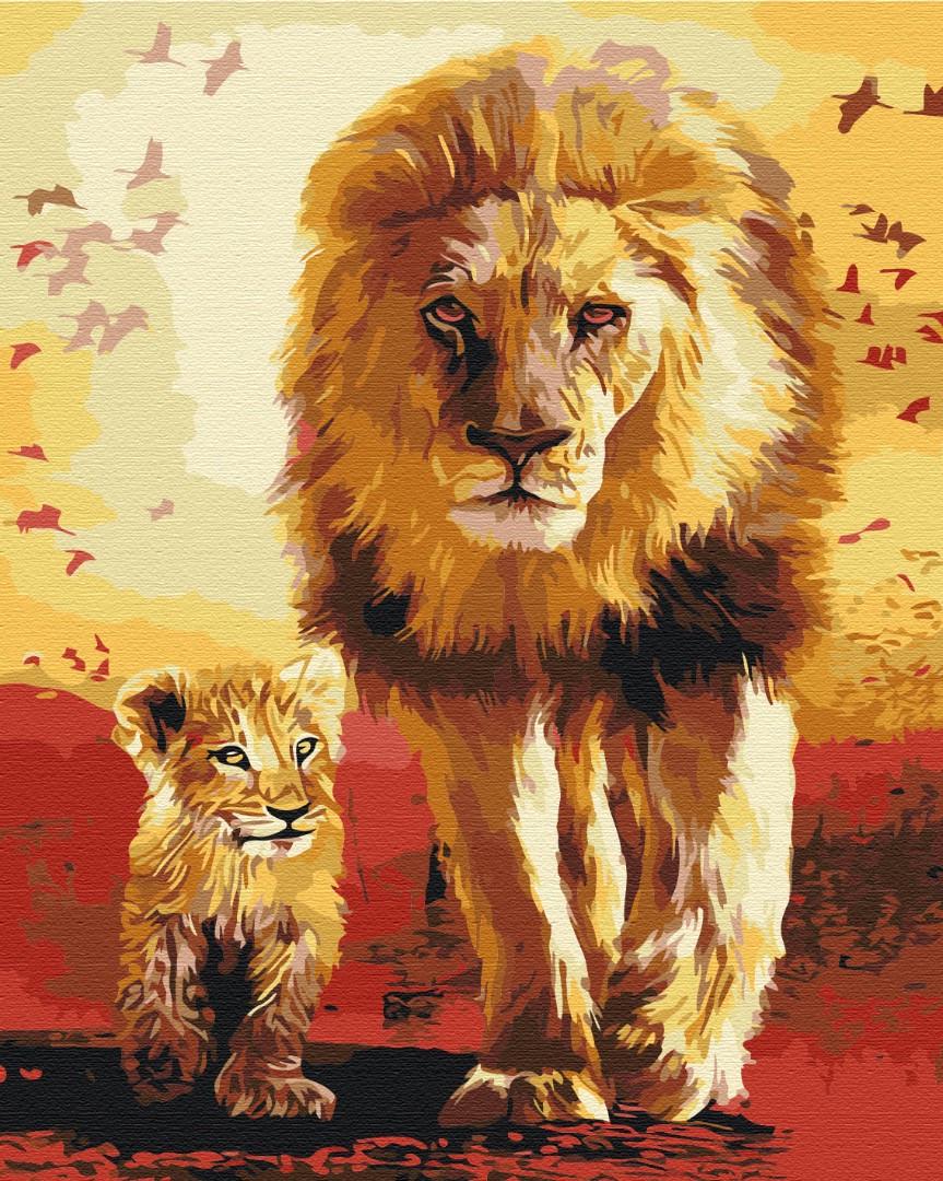 Картина по номерам BrushMe Прогулка по саванне 40х50 см (BS3008)