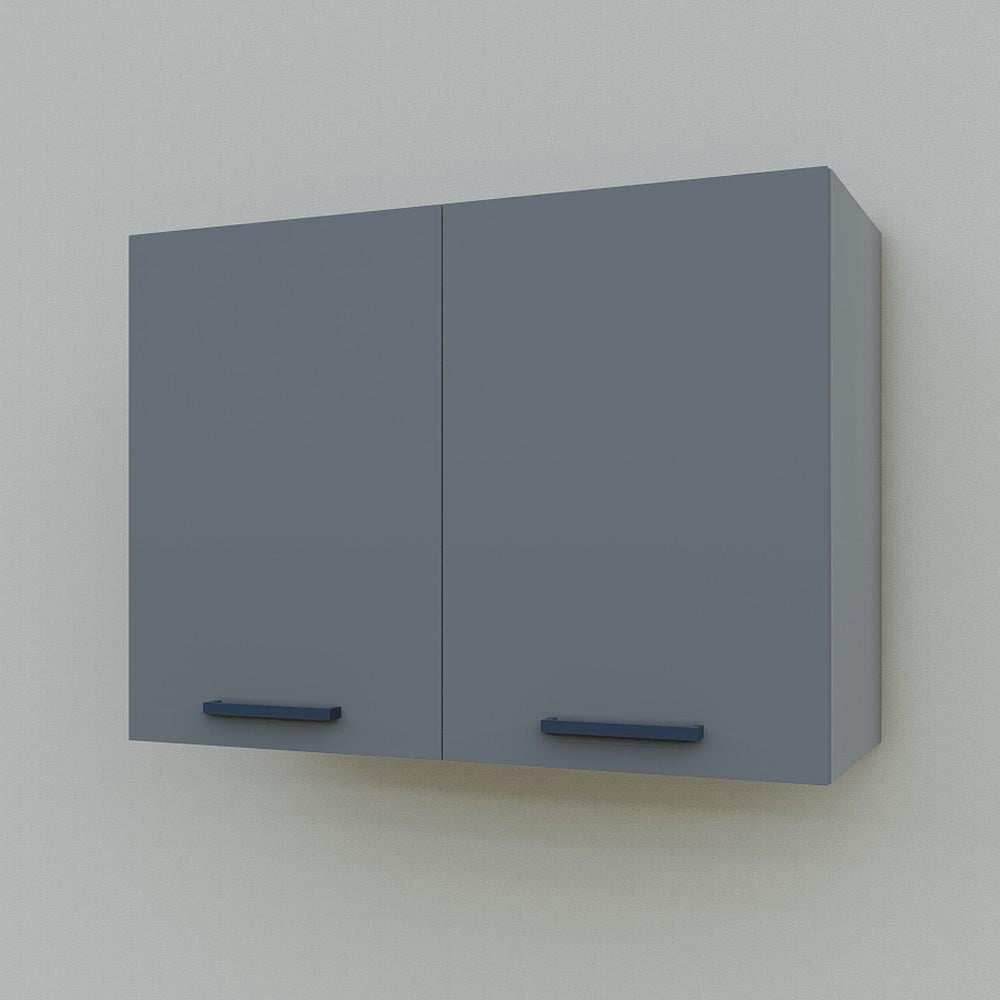 Шкаф верхний для кухни навесной Opendoors МП11 под сушку 800 мм Графитовый/Антрацитовый (МП11/11)