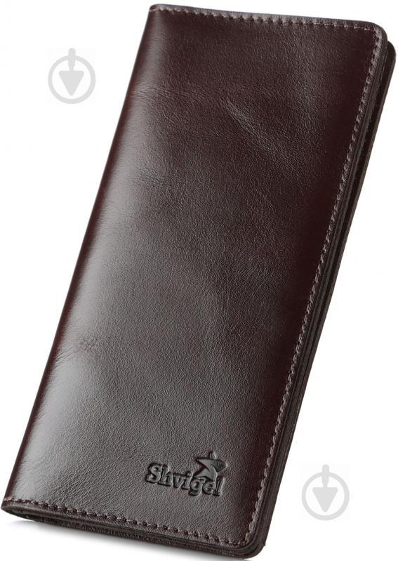 Добротный кожаный кошелек из натуральной кожи 16153, Коричневый