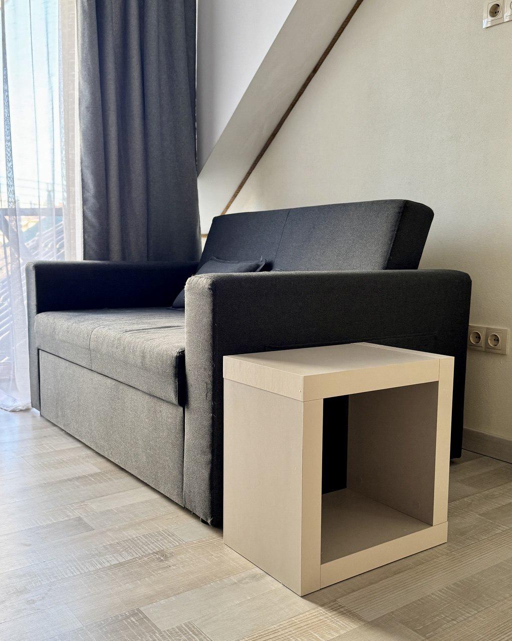 Приліжкова тумба Inteo Мікс 1х1 товщина корпусу 50 мм 438х438х290 мм Кашемір