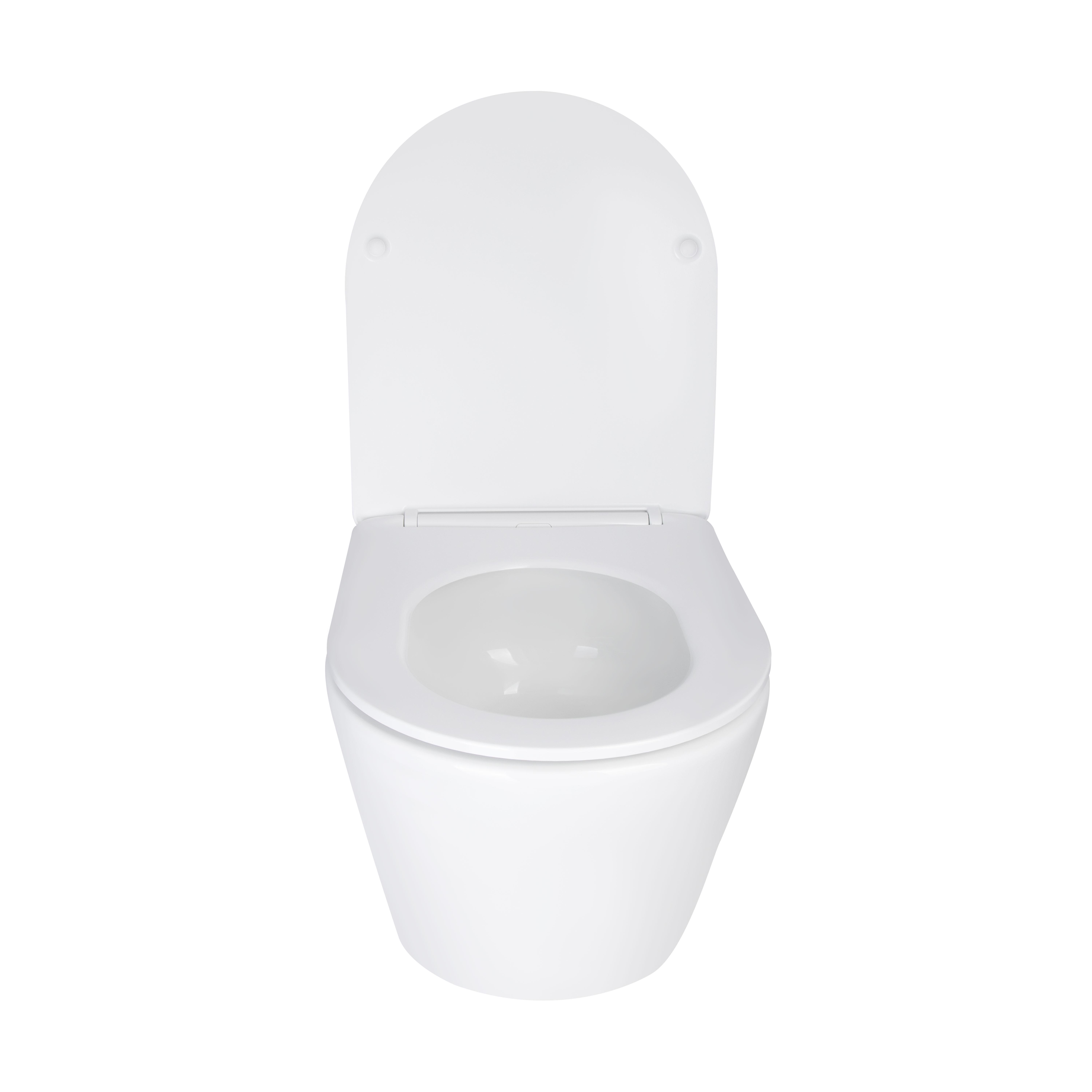 Унітаз підвісний Q-tap Swan Ultra Quiet/сидіння Slim Duroplast Soft-close Quick relase 485х360х320 мм White - фото 4