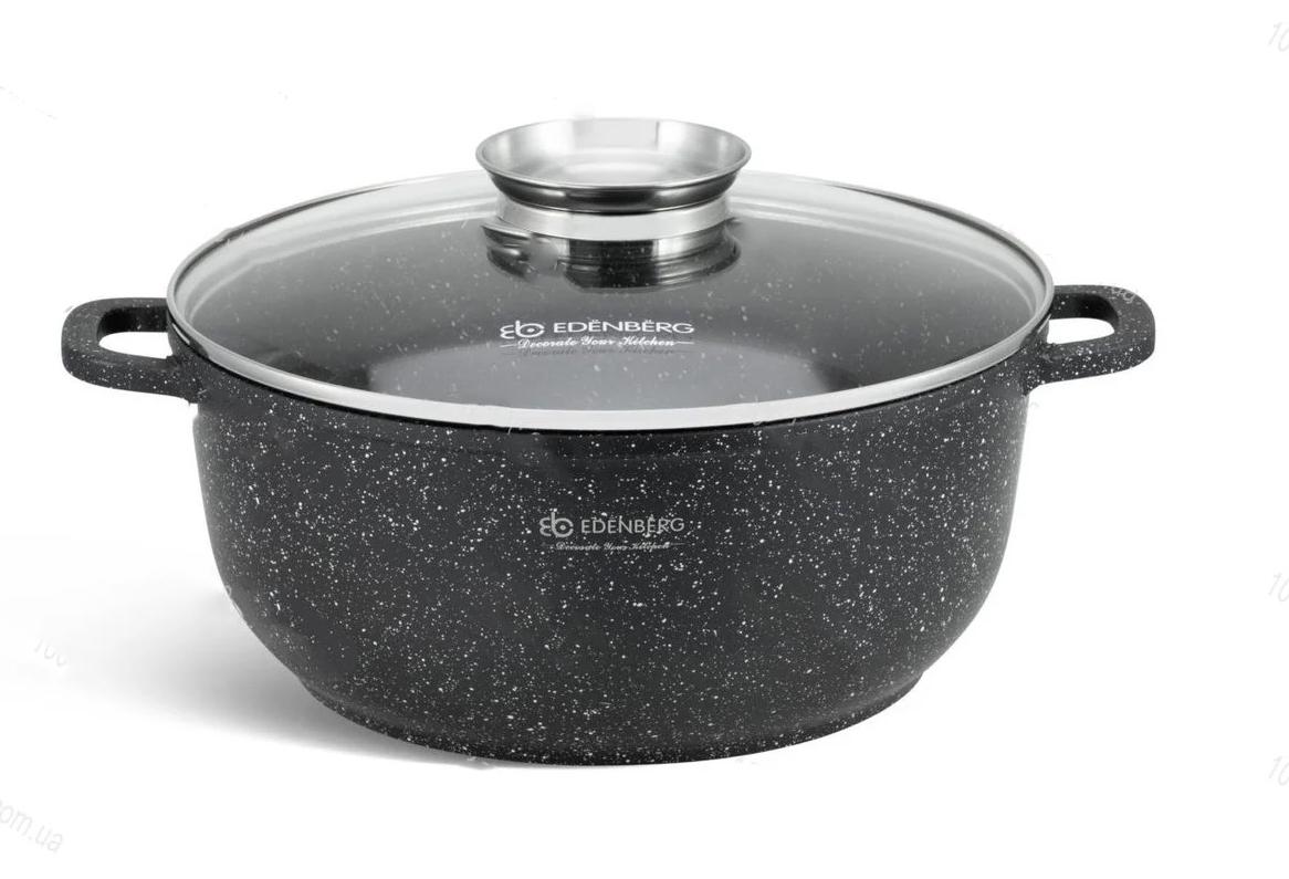 Кастрюля с крышкой Edenberg EB-8119 5,6 л Черный (14379712)