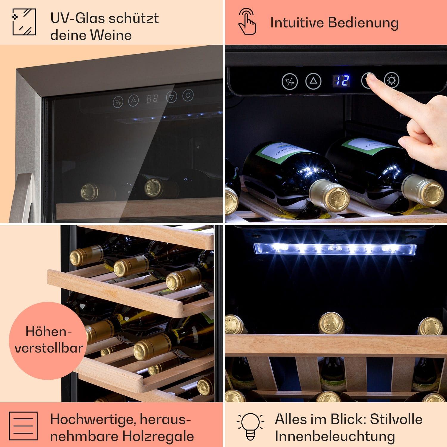 Винний холодильник KLARSTEIN Vinamour 38 Uno (10041312) - фото 4 Винний холодильник KLARSTEIN Vinamour 38 Uno (10041312) - фото 4