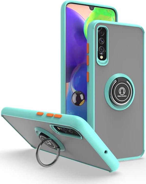 Захисний чохол MatteLuxe Samsung Galaxy A30s A307 (з кільцем) Light Blue (34091-0B)