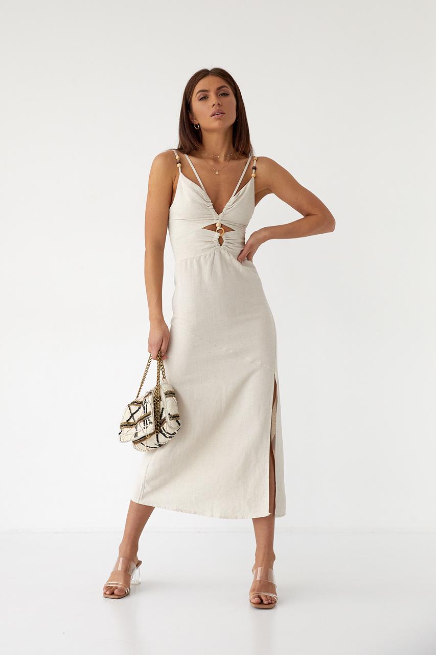 Сарафан миди Firesh M Бежевый (9496297)