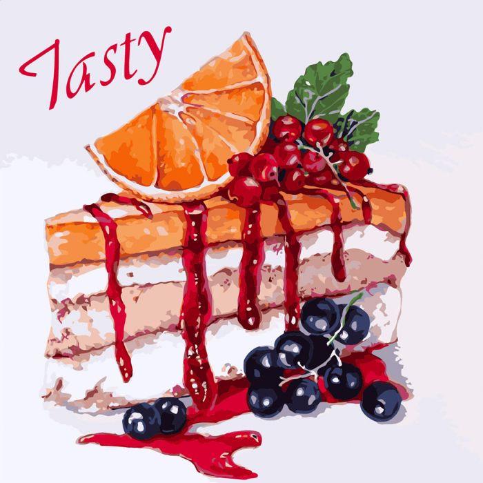 Картина по номерам Ідейка Цитрусовое счастье 40х40 см (KHO5515)