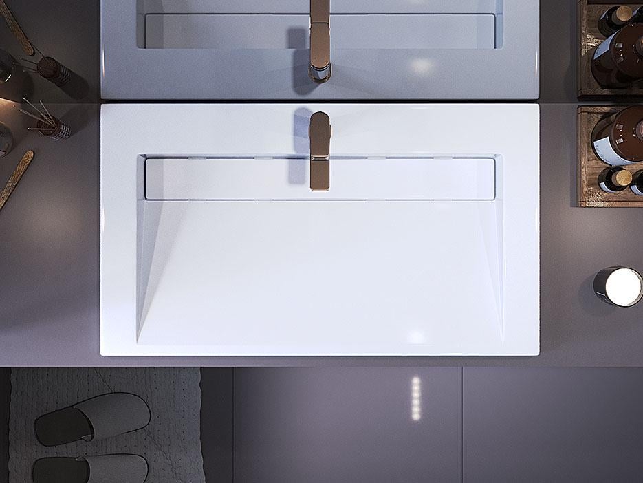 Умивальник накладний Status Boho Low 80 White (701) - фото 8