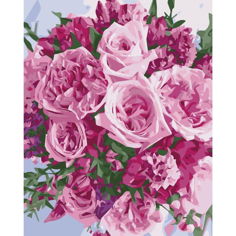Картина за номерами ART CRAFT 13086-AC Рожевий букет 40x50 см (RLT45725)