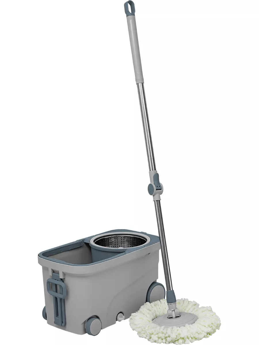 Комплект швабра та відро з турбо віджимом MOP maestro 8 л (70526) Комплект швабра та відро з турбо віджимом MOP maestro 8 л (70526)