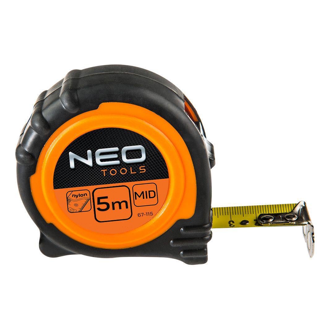 Измерительная рулетка NEO Tools (5 м х 25 мм) магнитная с двумя блокираторами (23082)