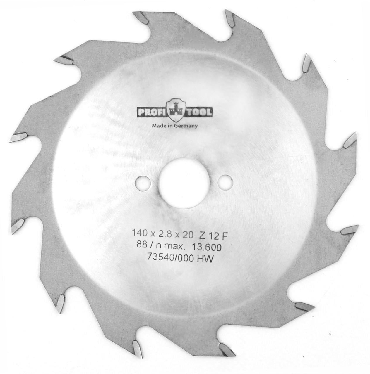 Диск пиляльний PROFITOOL Z 12 F 140х2,8х1,8х20 мм (2114001)