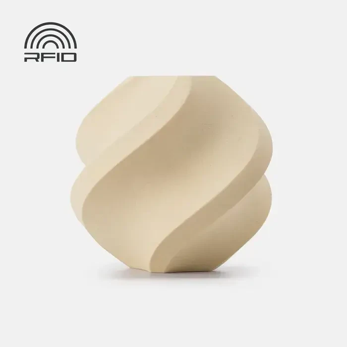Пластик Bambu Lab PLA Wood з RFID міткою та котушкою 1,75 мм 1 кг Білий Дуб (13106)