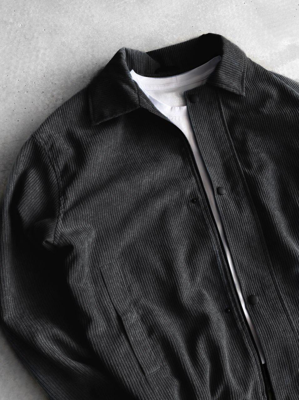 Куртка мужская демисезонная Snood вельветовая M Черный (26496/1) - фото 5