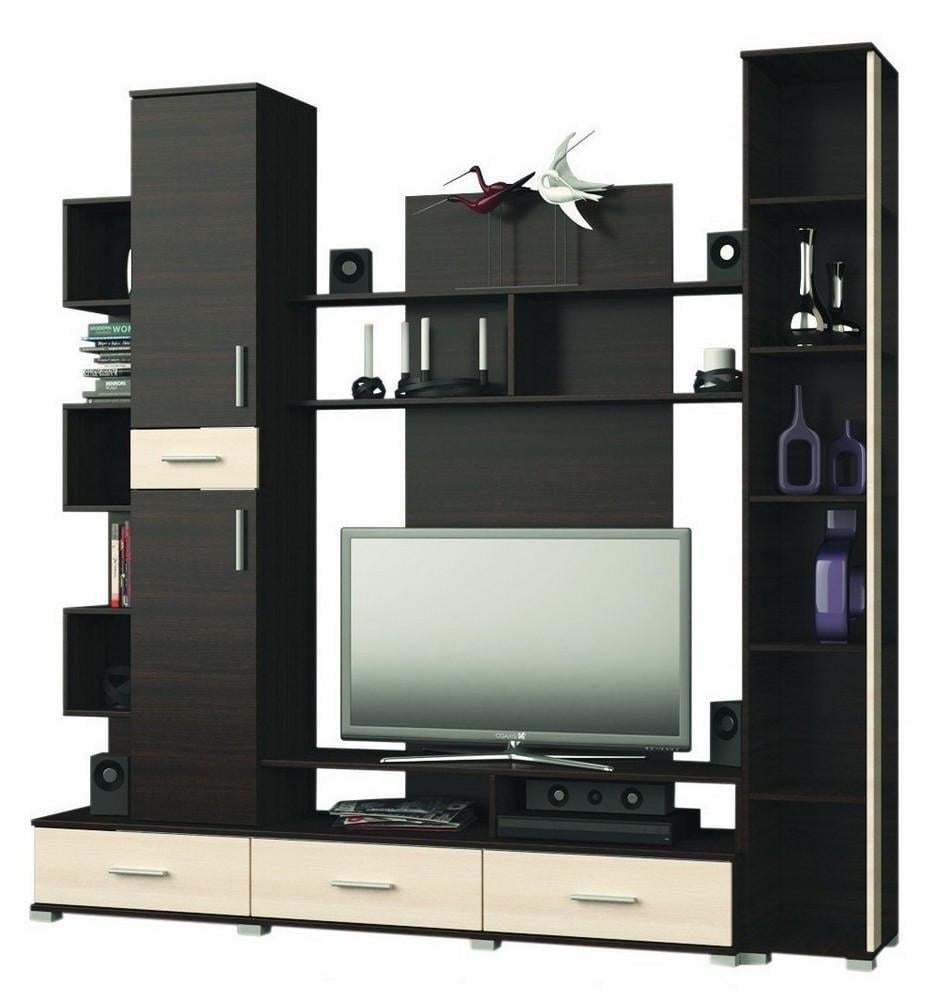 Стенка для гостиной Эверест Бриз Пенал 18 Венге/Дуб молочный (е-20048) Стенка для гостиной Эверест Бриз Пенал 18 Венге/Дуб молочный (е-20048)