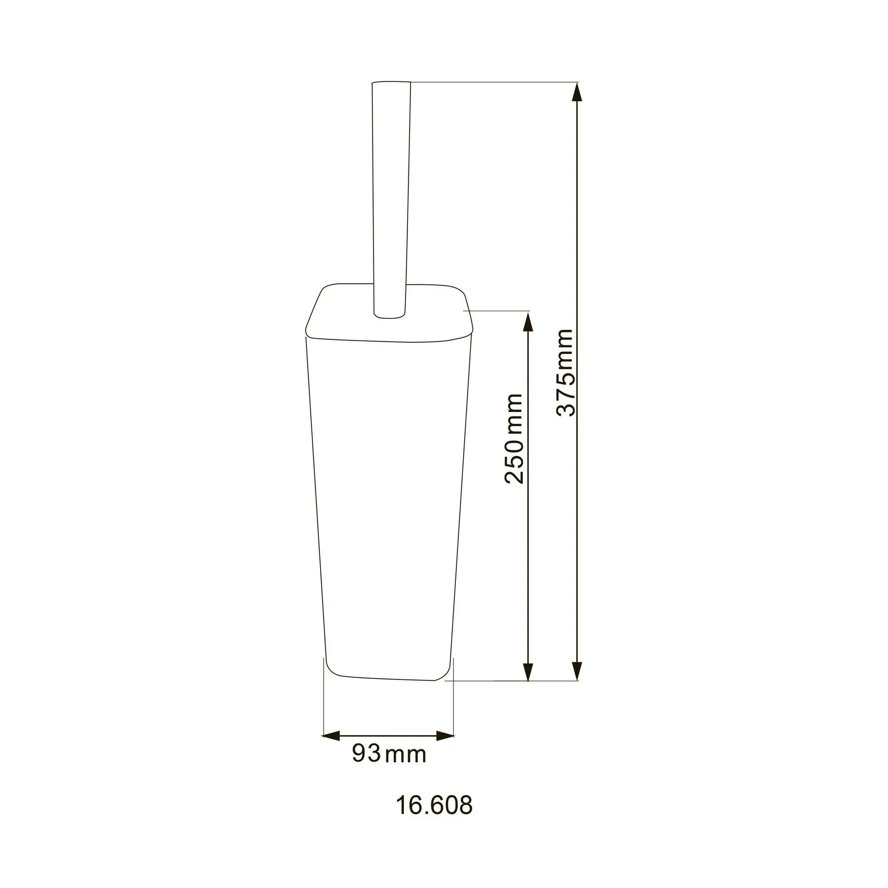 Ершик напольный HOTEC 16.608 Stainless Steel (GSR-000021489) - фото 4