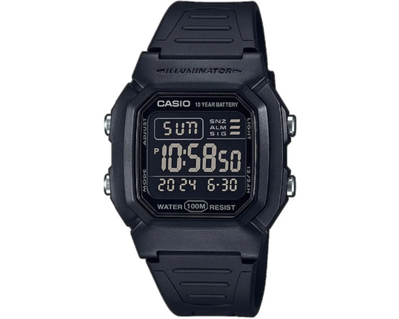 Наручные часы мужские Casio W-800H-1BVE можно плавать (2501386989)