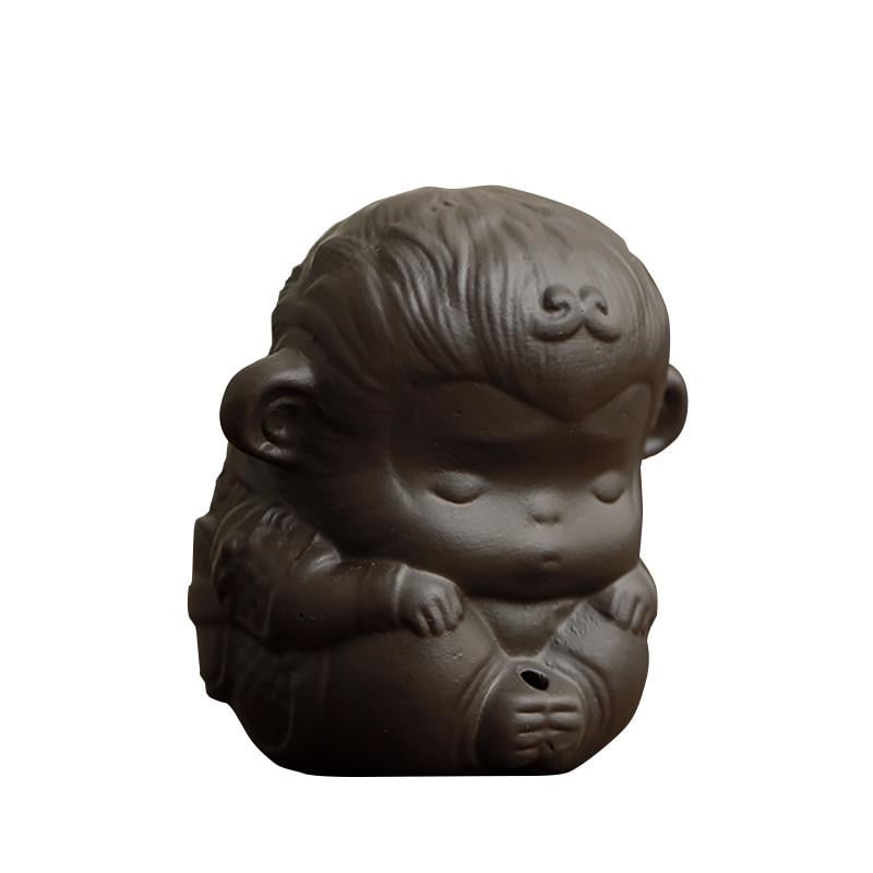 Фігурка для чайної церемонії Lesko WRTC003 Ча шень Мавпочка тримач для пахощів Dark Brown (24366484)