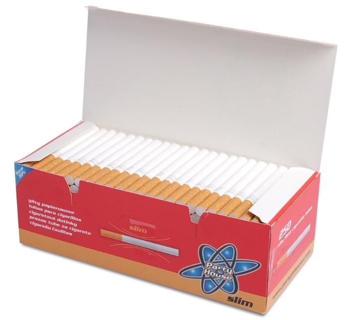 Гільзи для набивання цигарок Patiy in House Slim Tubes 250 шт. (13586)