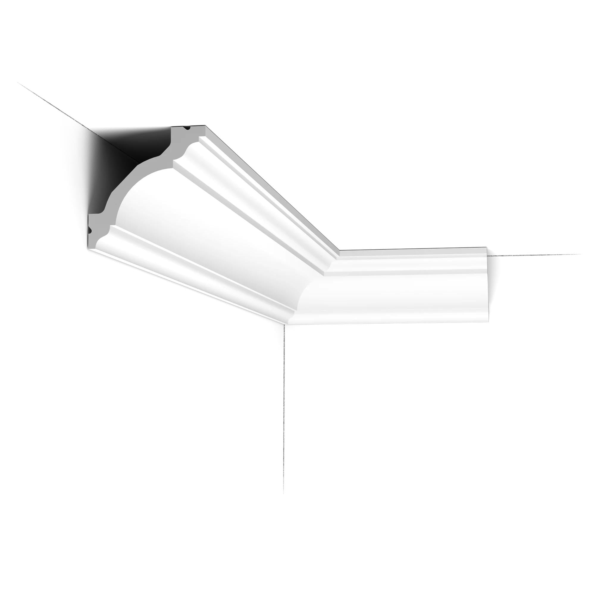Карниз поліуретановий жорсткий Orac Decor C213 80x80x2000 мм (28869484)