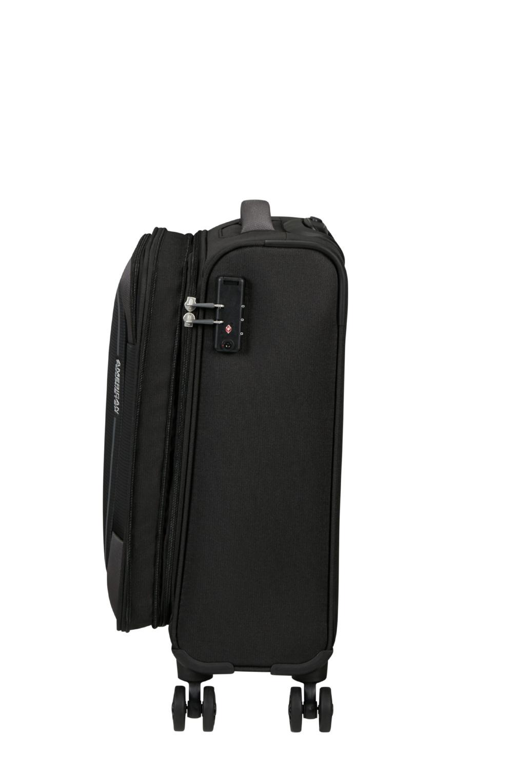 Чемодан American Tourister PULSONIC 55x40x23/26 см Черный (MD6*09001) - фото 5