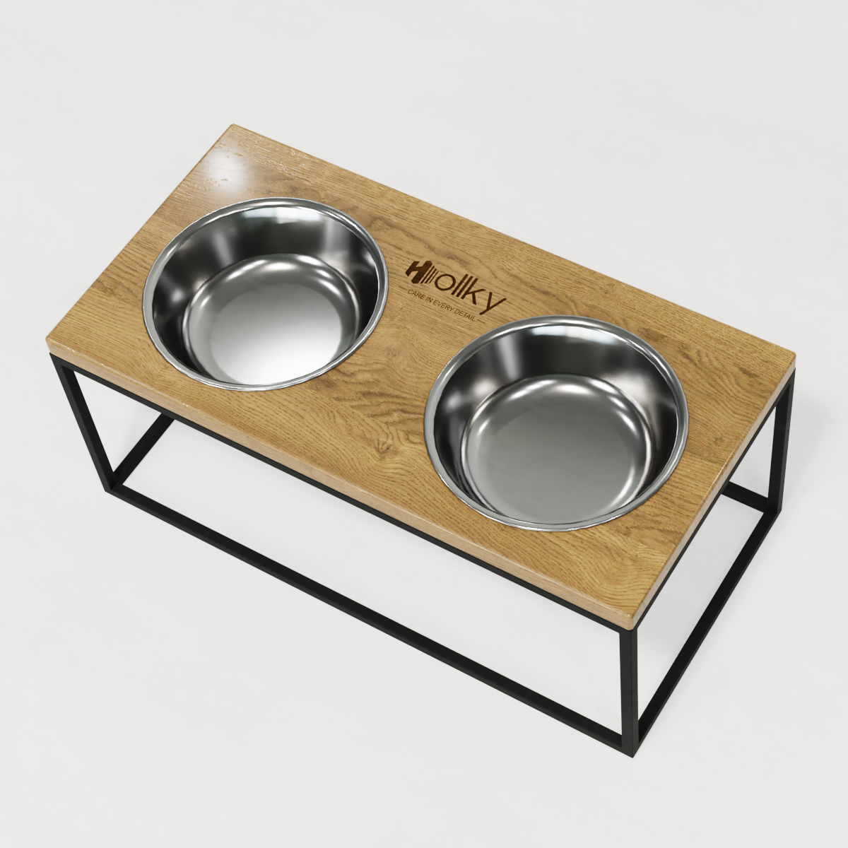 Миски на подставке для больших собак Hollky Base XL20 2х1,8 л (BXL20-522620-BLNT) - фото 7 Миски на подставке для больших собак Hollky Base XL20 2х1,8 л (BXL20-522620-BLNT) - фото 7