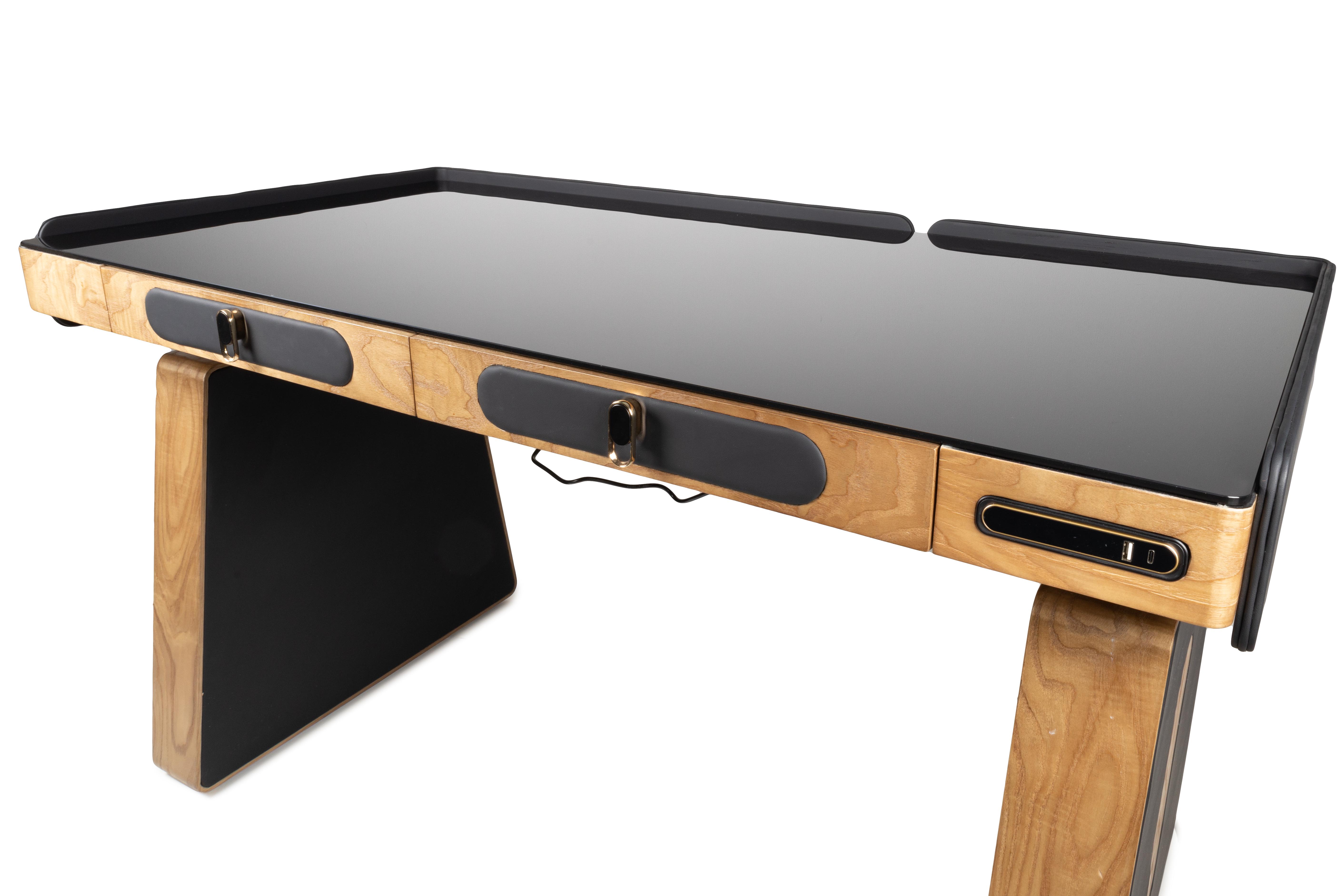 Регульований стіл кабінет Barsky Lux 2 motors 1400x700 мм Glass (LT-02) - фото 13 Регульований стіл кабінет Barsky Lux 2 motors 1400x700 мм Glass (LT-02) - фото 13