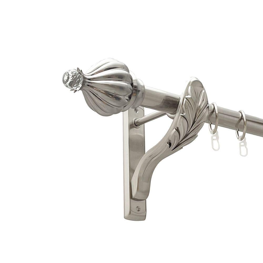 Карниз Orvit Таджа-Кристал металевий однорядний ретро гладка труба кільце металеве 25 мм 300 см Нержавіюча сталь (00-00021574) - фото 1 Карниз Orvit Таджа-Кристал металевий однорядний ретро гладка труба кільце металеве 25 мм 300 см Нержавіюча сталь (00-00021574) - фото 1