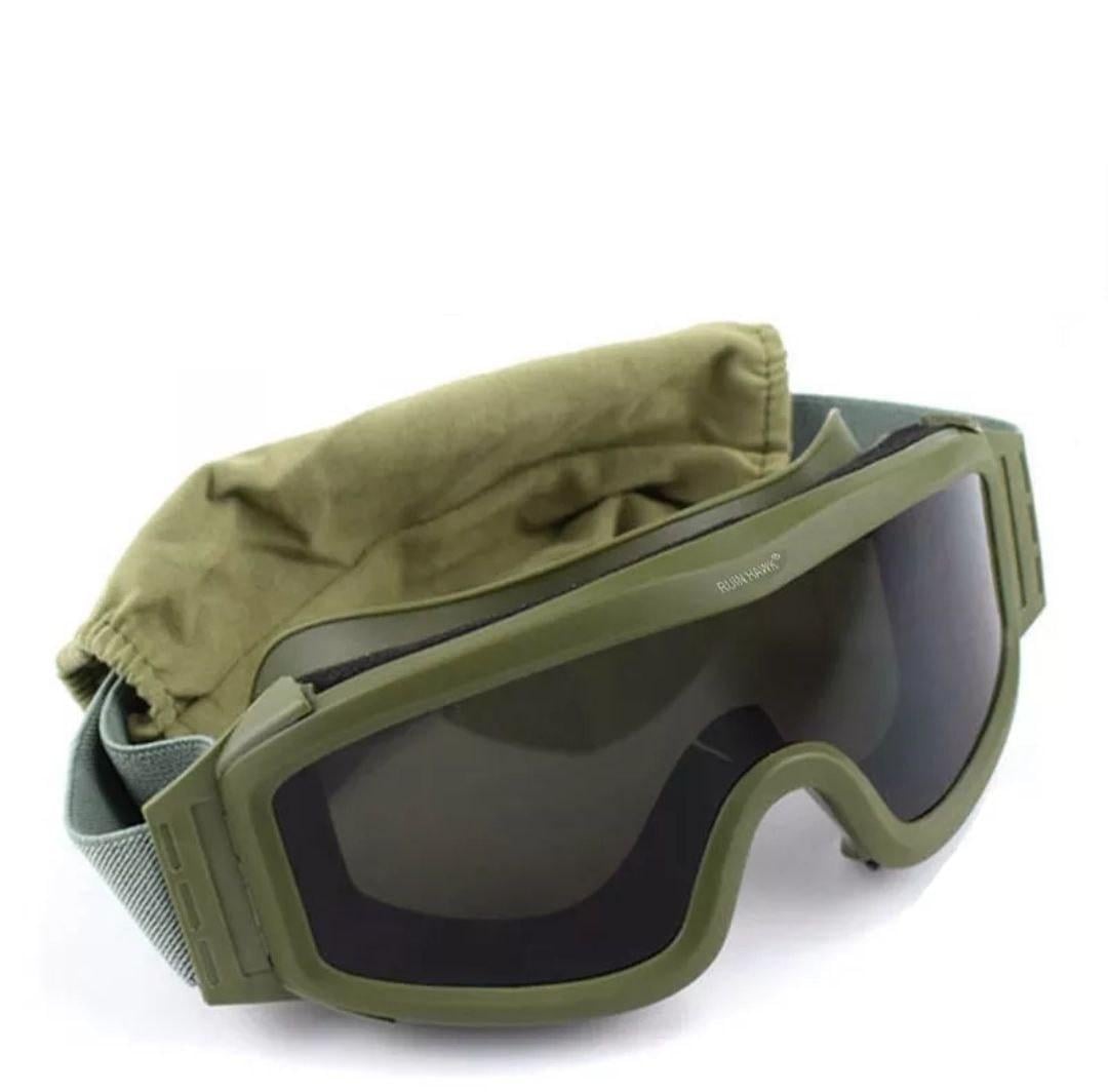 Окуляри захисні зі змінними лінзами і чохлом Олива (M2024TSGLO)