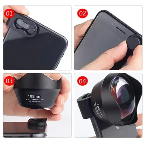 Насадка объектив макролинза для телефона XT-XINTE 105 мм - фото 4 Насадка объектив макролинза для телефона XT-XINTE 105 мм - фото 4